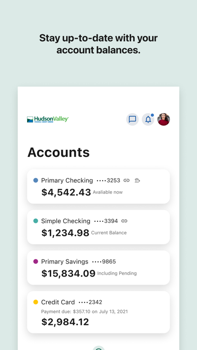 Screenshot #3 pour Hudson Valley CU Mobile