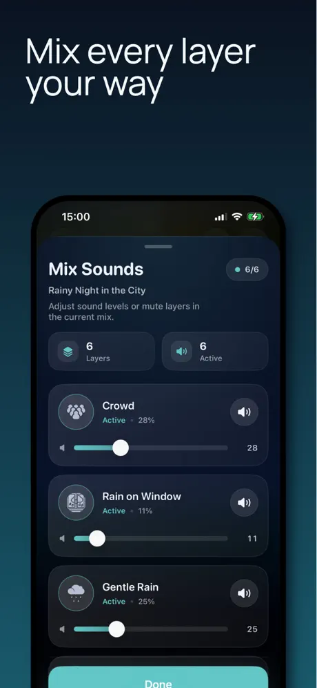 Luna: White Noise Sleep Sounds 助眠音效应用截图