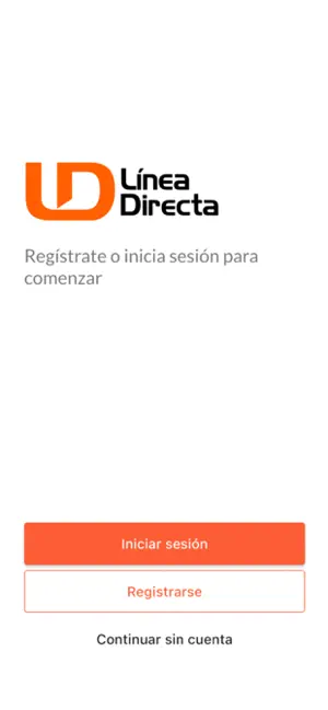 Línea Directa iPhone screenshot 1