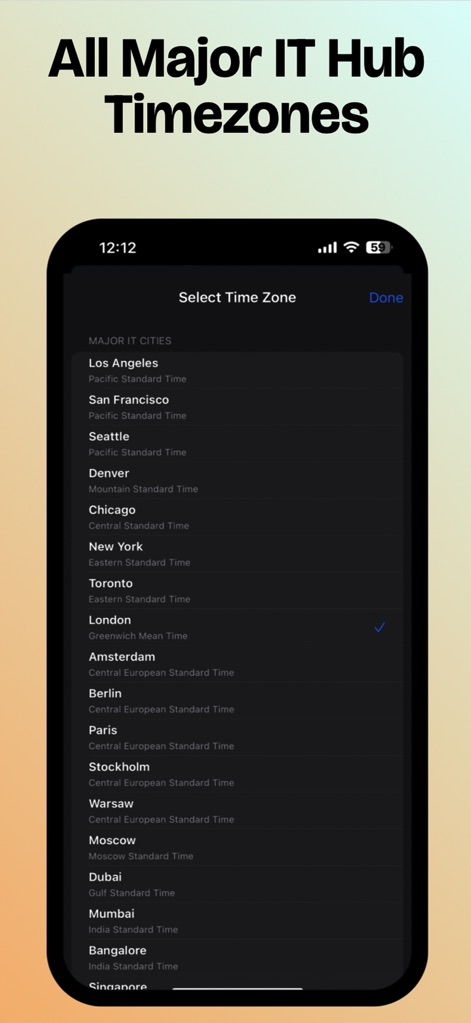 Time Zone Conversion - Developer Tools App | MWM
