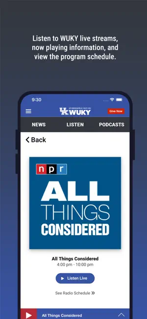 WUKY Public Radio App screenshot 3