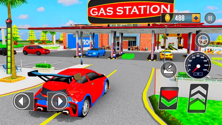 Gas Station Car Parking