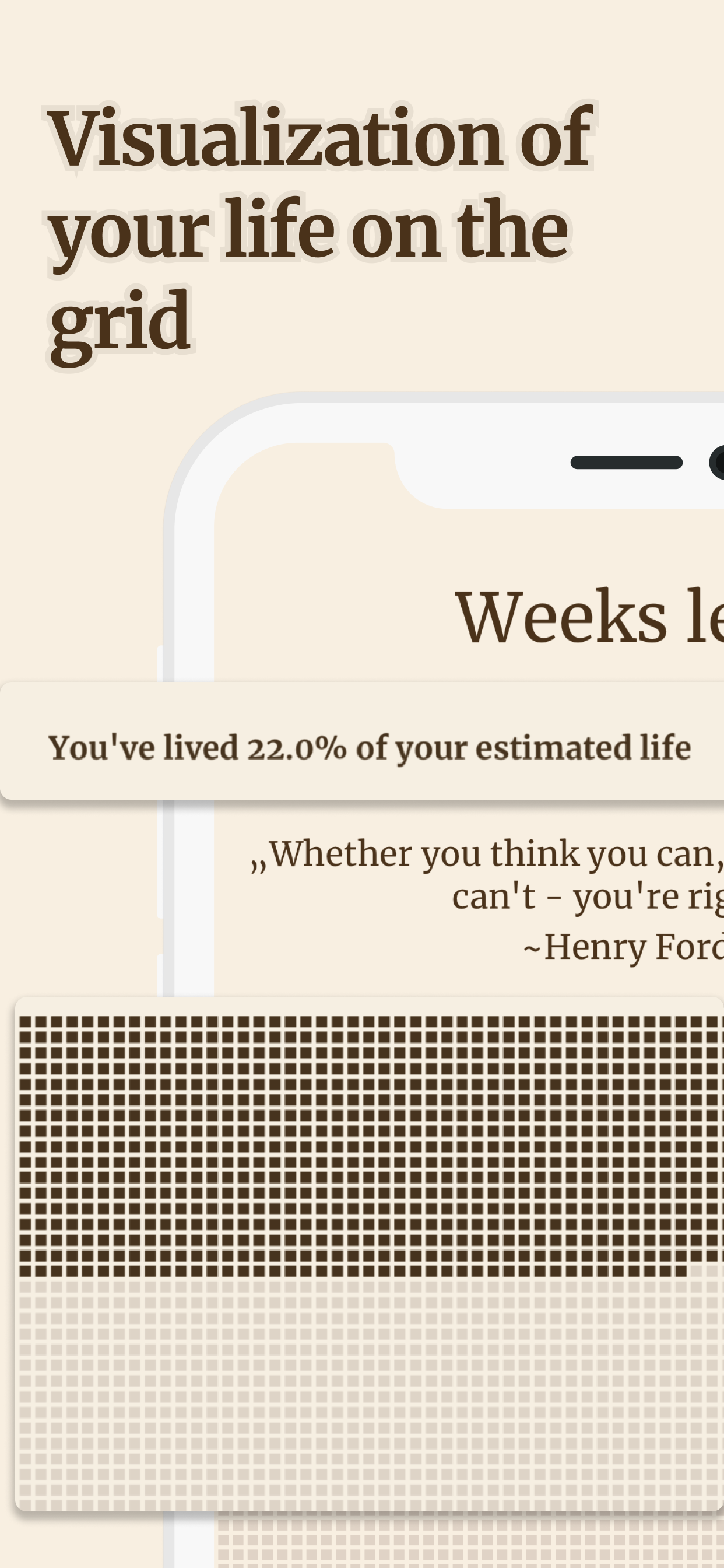 Lifetime Ahead: Visualize Life