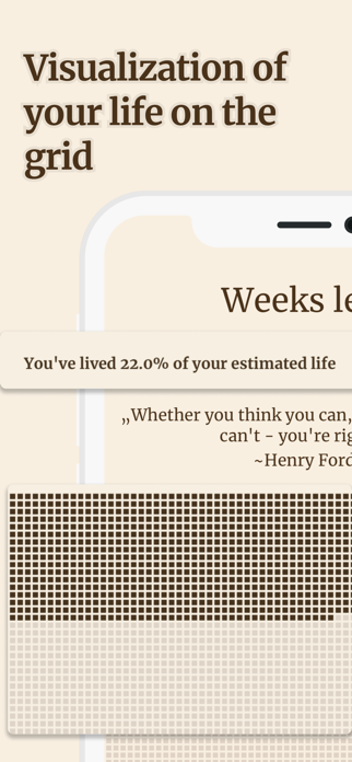 Lifetime Ahead: Visualize Life Screenshot 3 of 4