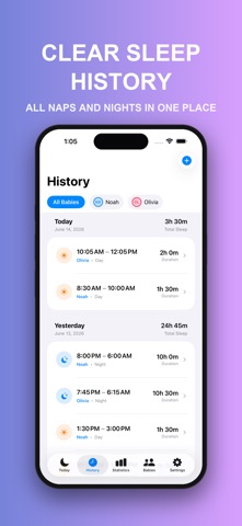 NapKit - Baby Sleep Tracker screenshot