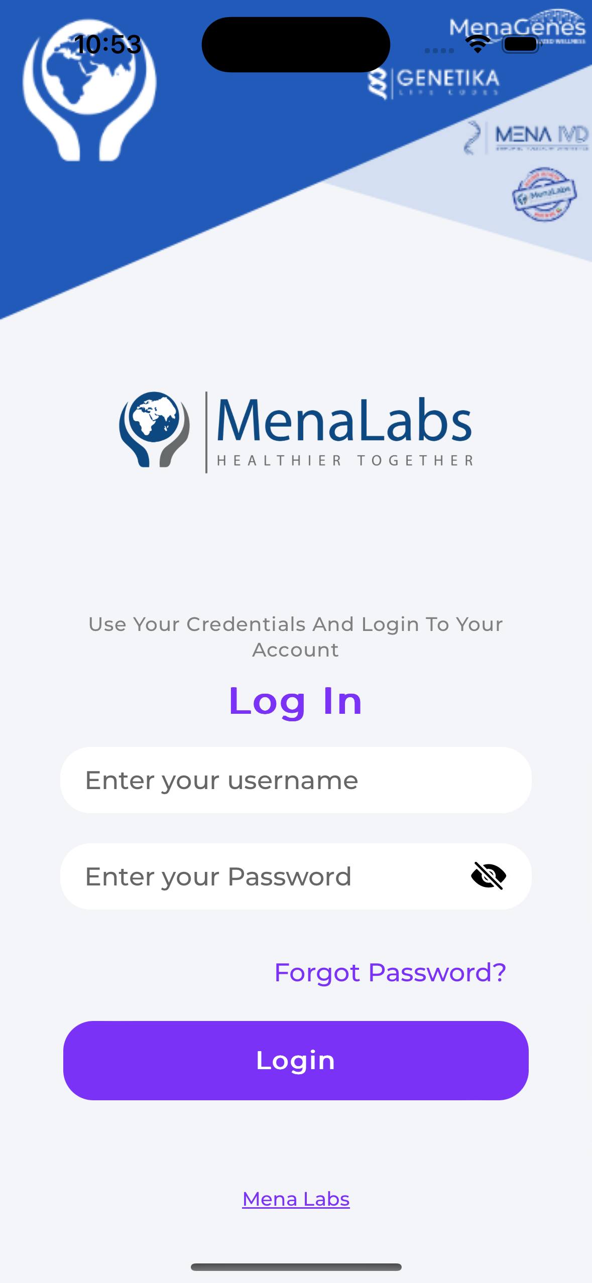 Mena Labs App