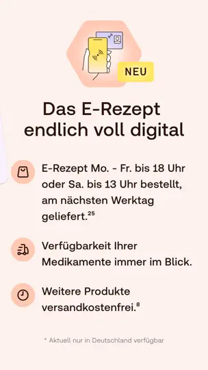 Screenshot von Shop Apotheke: E-Rezept & Mehr auf dem iPhone 3