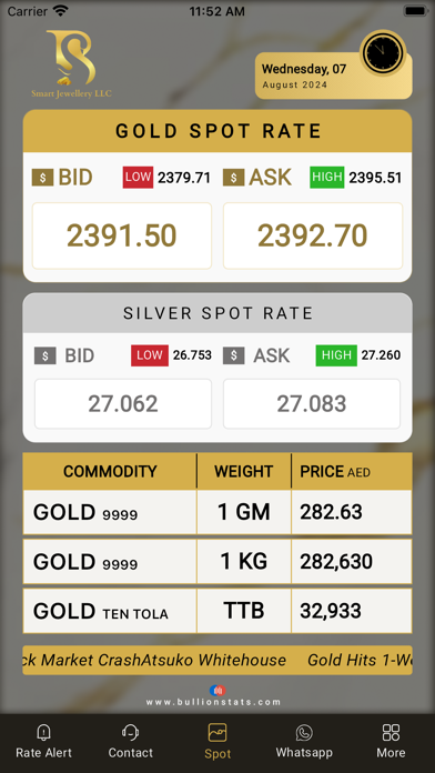 Smart Jewellery Bullion Screenshot