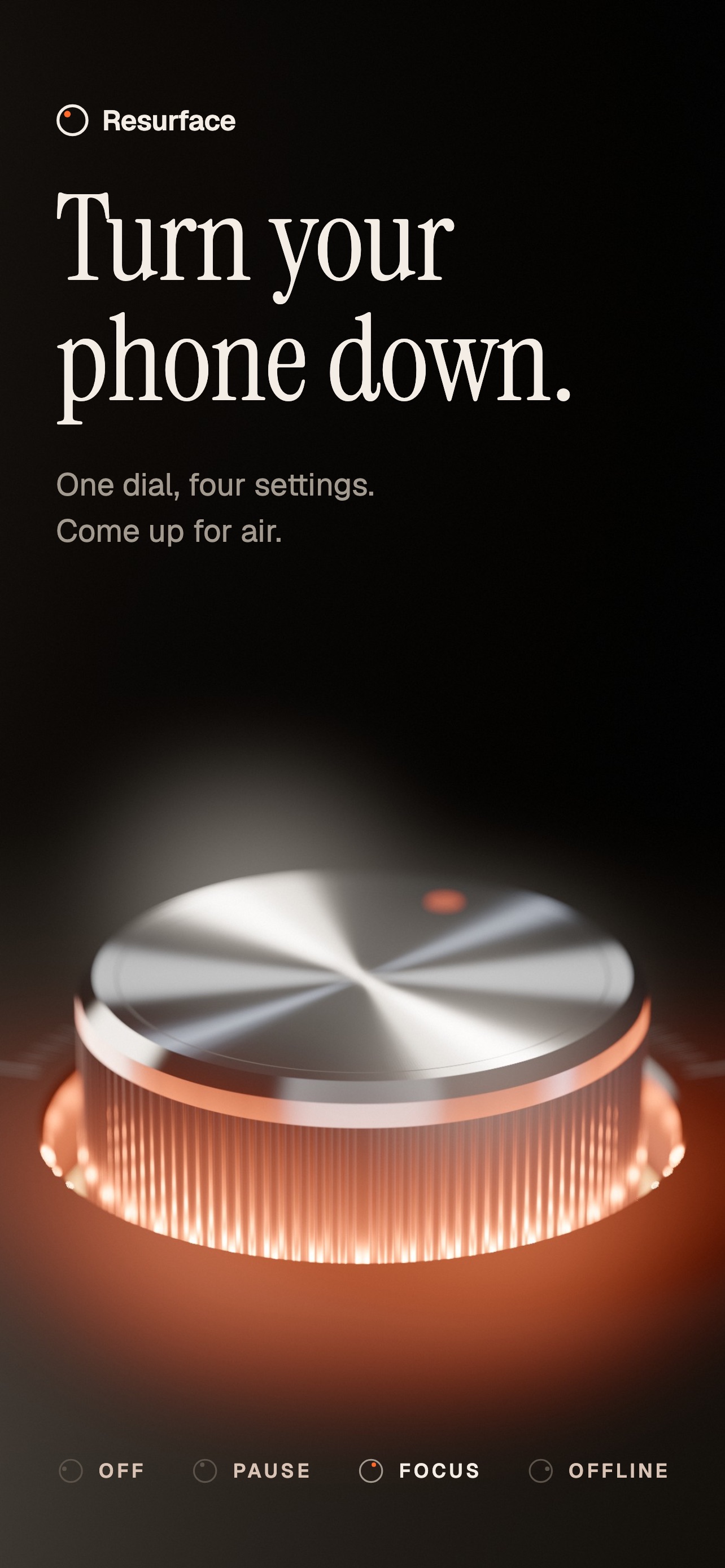 Screenshot 1 of Resurface- Screen Time Control
