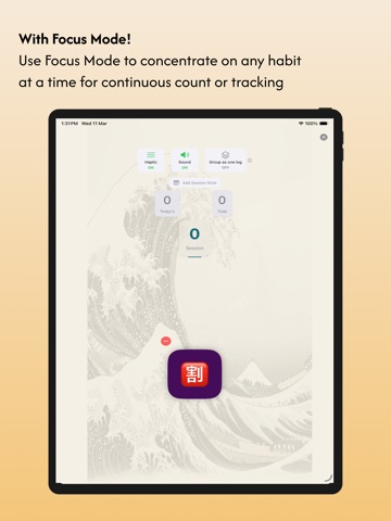 Habit Tracker Counter: CountIt iPad screenshot