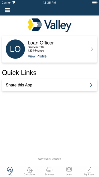 Valley Mortgage Screenshot