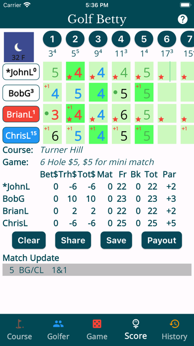 Golf Betty - Games for Golfers Screenshot