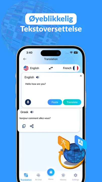 Nextrans: AI Chatoversetter iPhone-skjermbilde 3