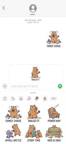 Capybara Parent Stickers Screenshot 4 of 4