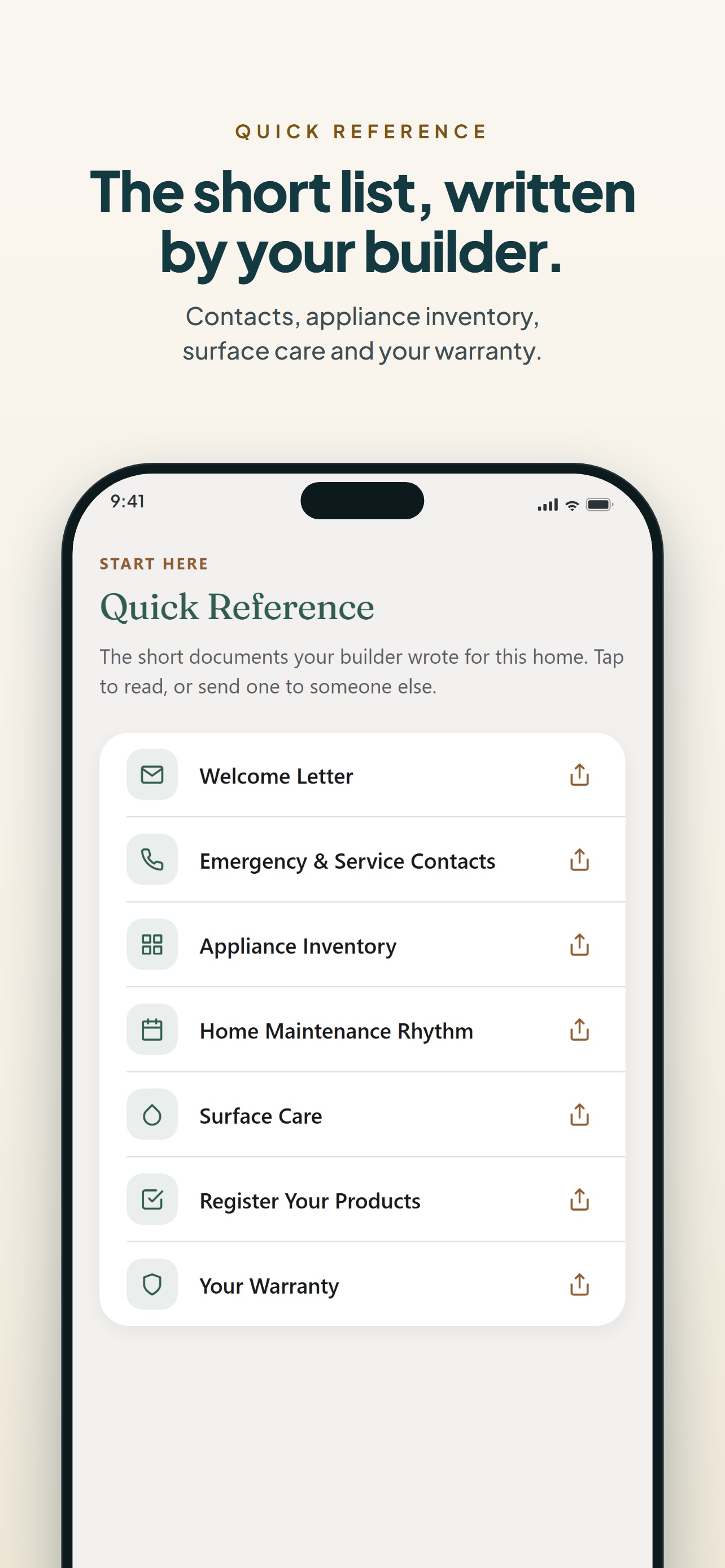 Screenshot 2 of Handover: Home Manual