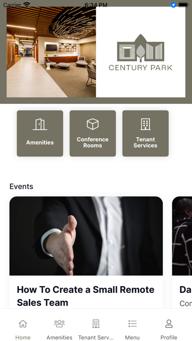 Century Park App Screenshot