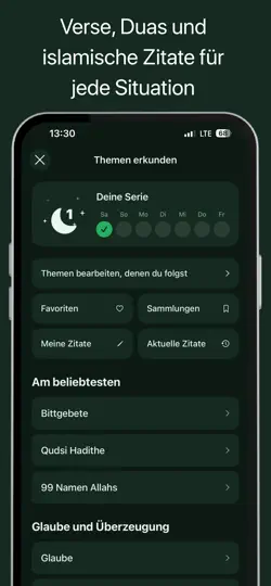 Screenshot von Quran Widgets: Verse & Duas auf dem iPhone 4