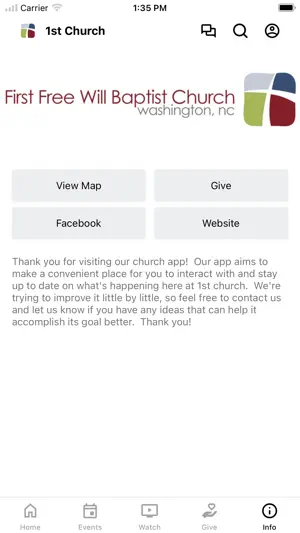 First FWB Church screenshot 4