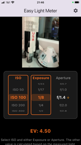 Easy Light Meter screenshot