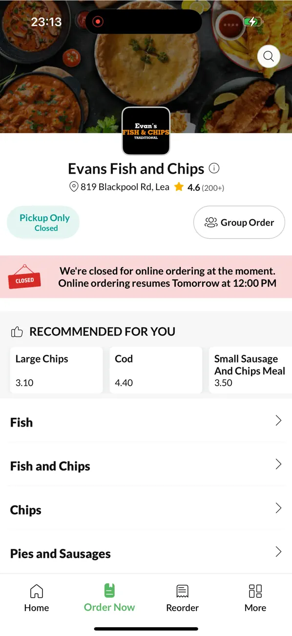 Screenshot #2 pour Evans Fish and Chips