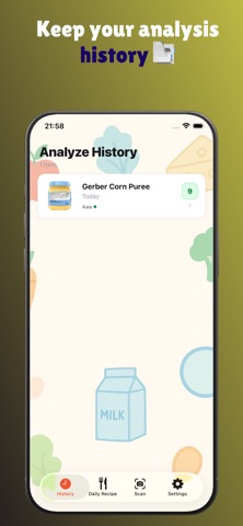 Baby Food Scanner & Safety Eyi iPhone screenshot
