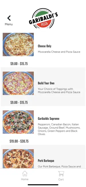 Garibaldi’s Pizza screenshot 3