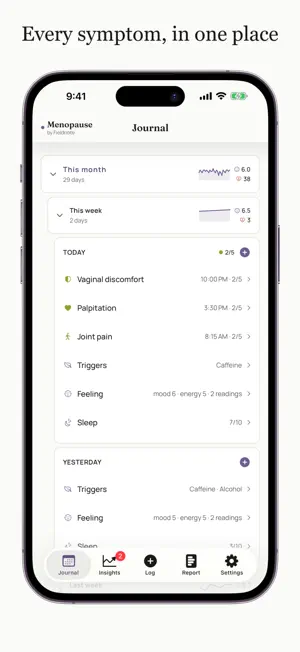 Menopause by Fieldnote screenshot 1