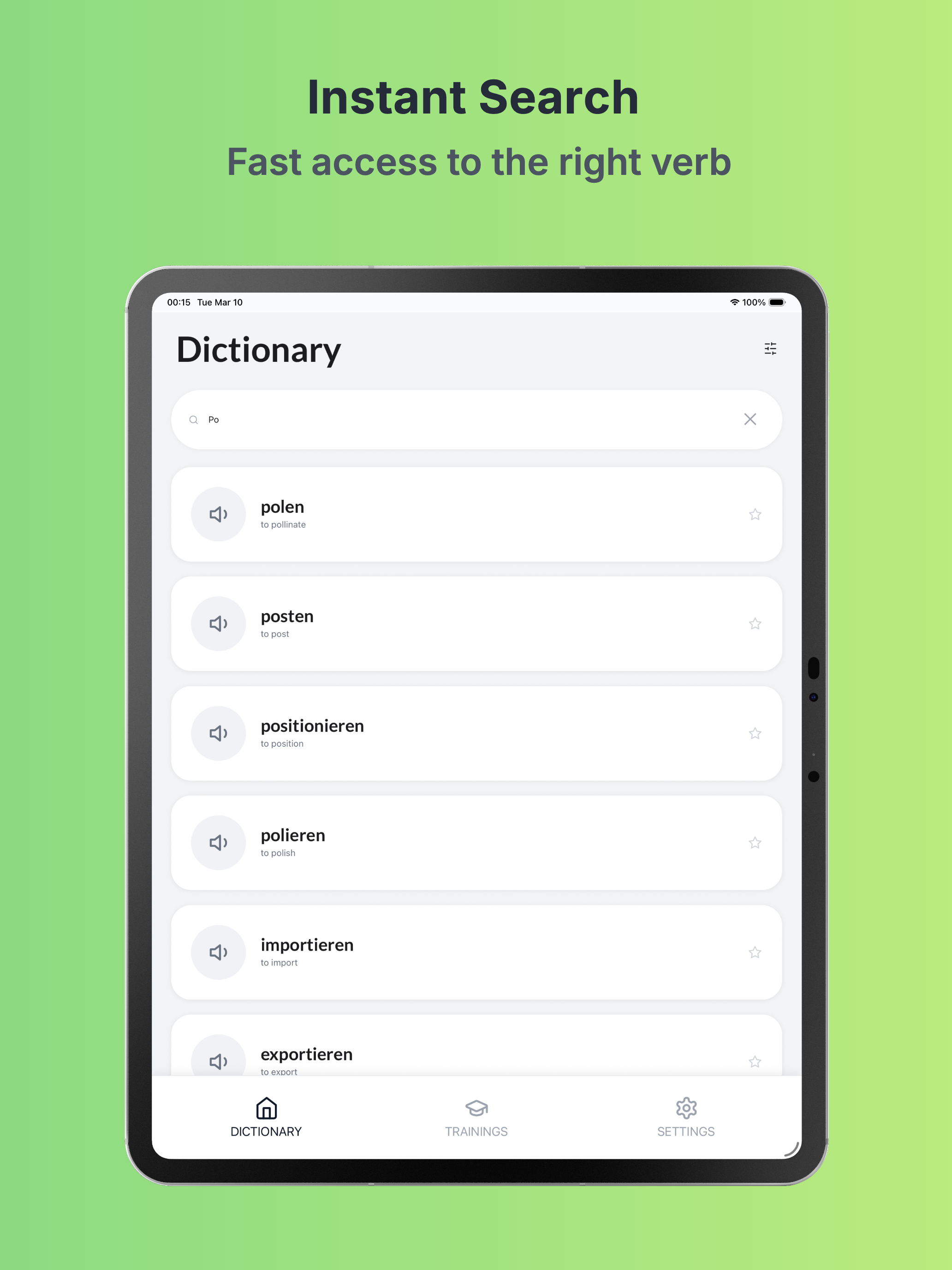 German Verbs by Balconygames screenshot 9