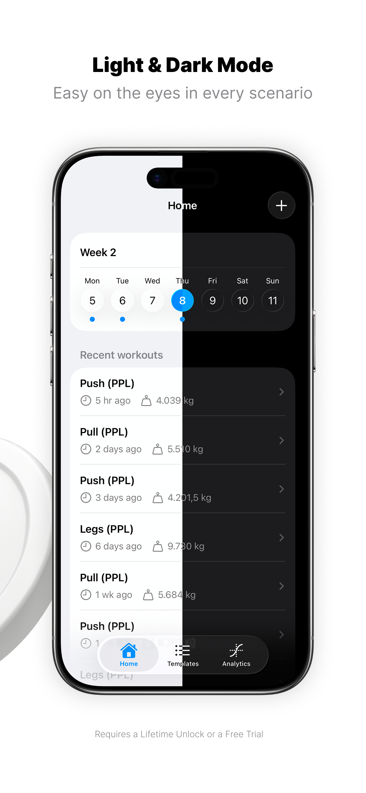 Plates: Weightlifting Log