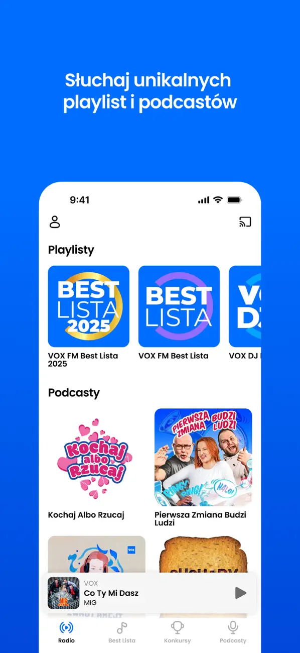 Screenshot #2 pour VOX FM - radio internetowe