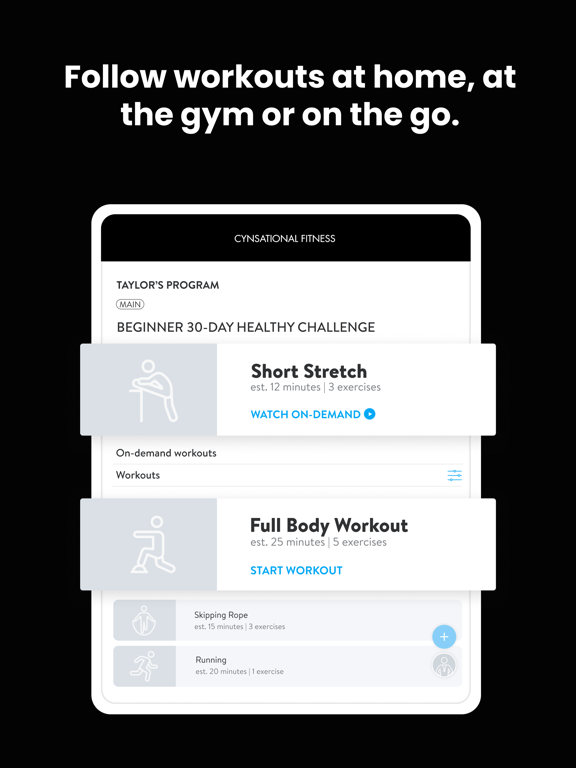 Screenshot #6 pour Cynsational Fitness App
