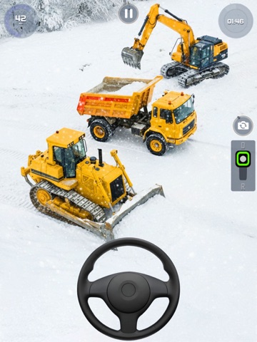 Snow Plow Truck: Digger Sim 3D iPad screenshot