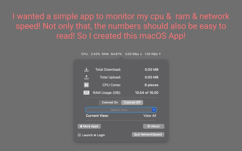 Screenshot #1 pour NetworkSpeed