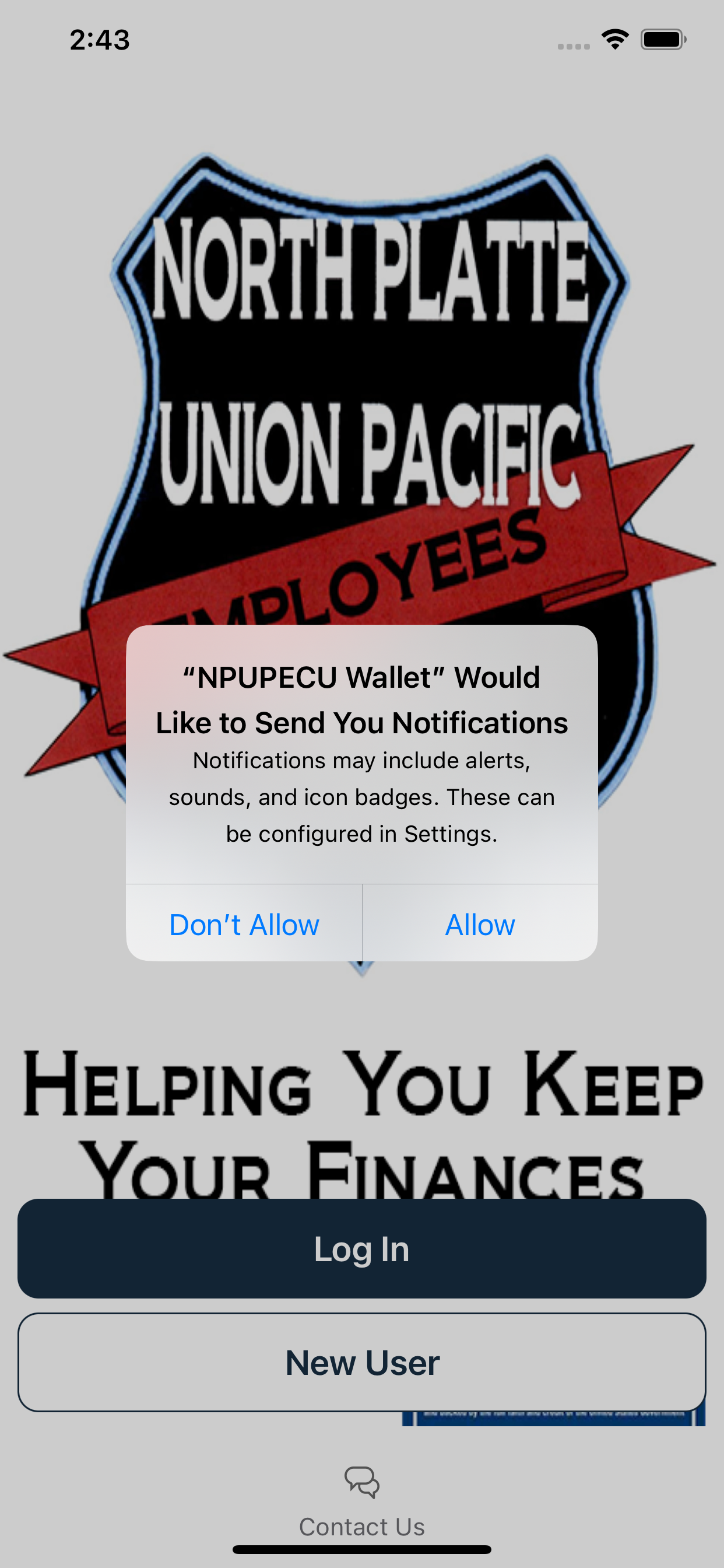 North Platte UPECU Card Wallet