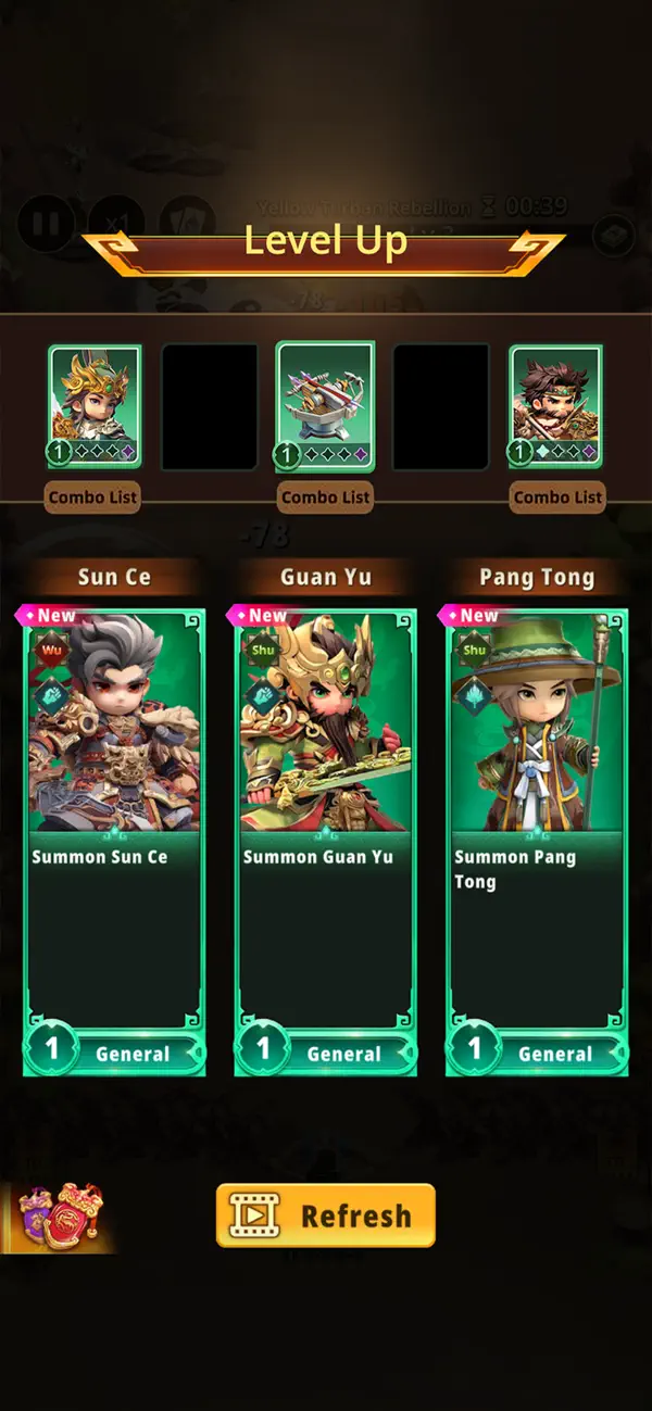 Samkok Heroes TD Dynasty Tower Defense iOS Mod IPA screenshot 4 - iOS game interface