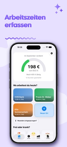 Stundenzettl: Zeiterfassung — Screenshot 1