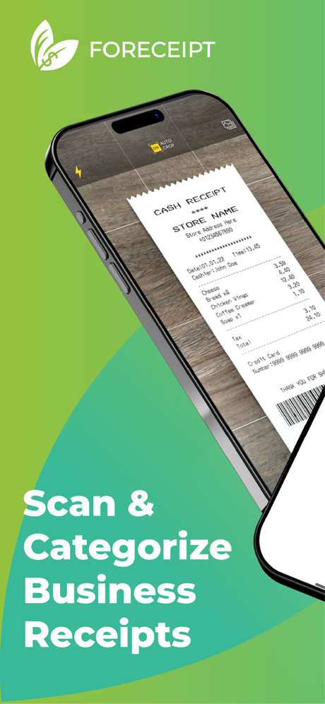 Foreceipt Receipt Tracker App screenshot 1