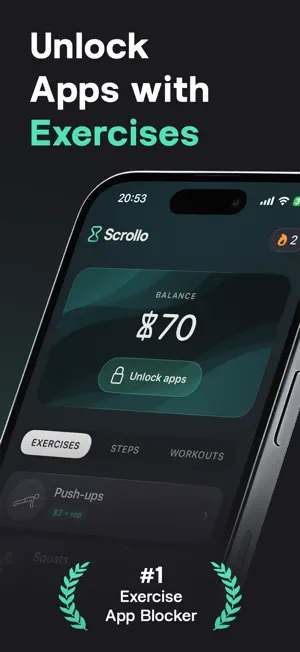 Scrollo: Exercise App Blocker screenshot 1