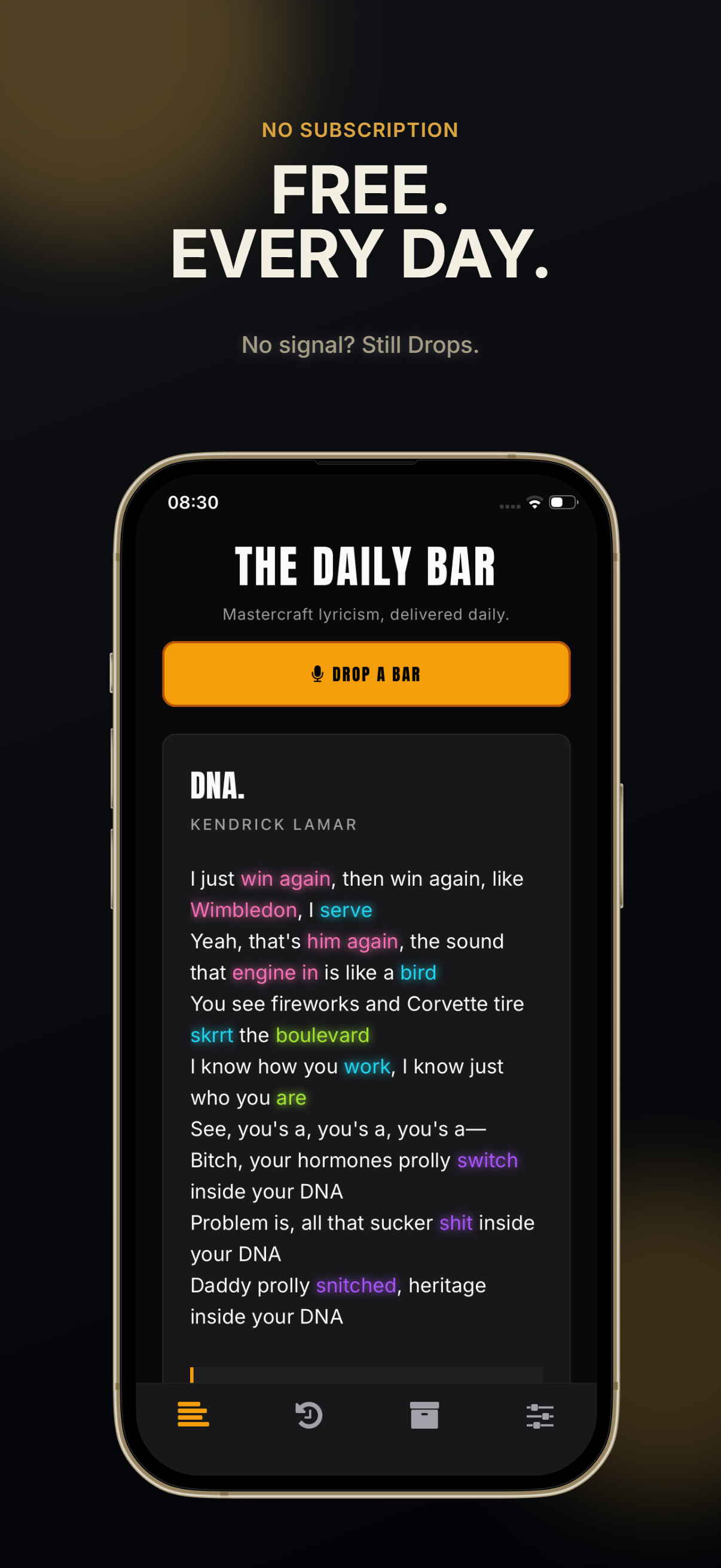 Daily Bars: Rap Quotes screenshot 5
