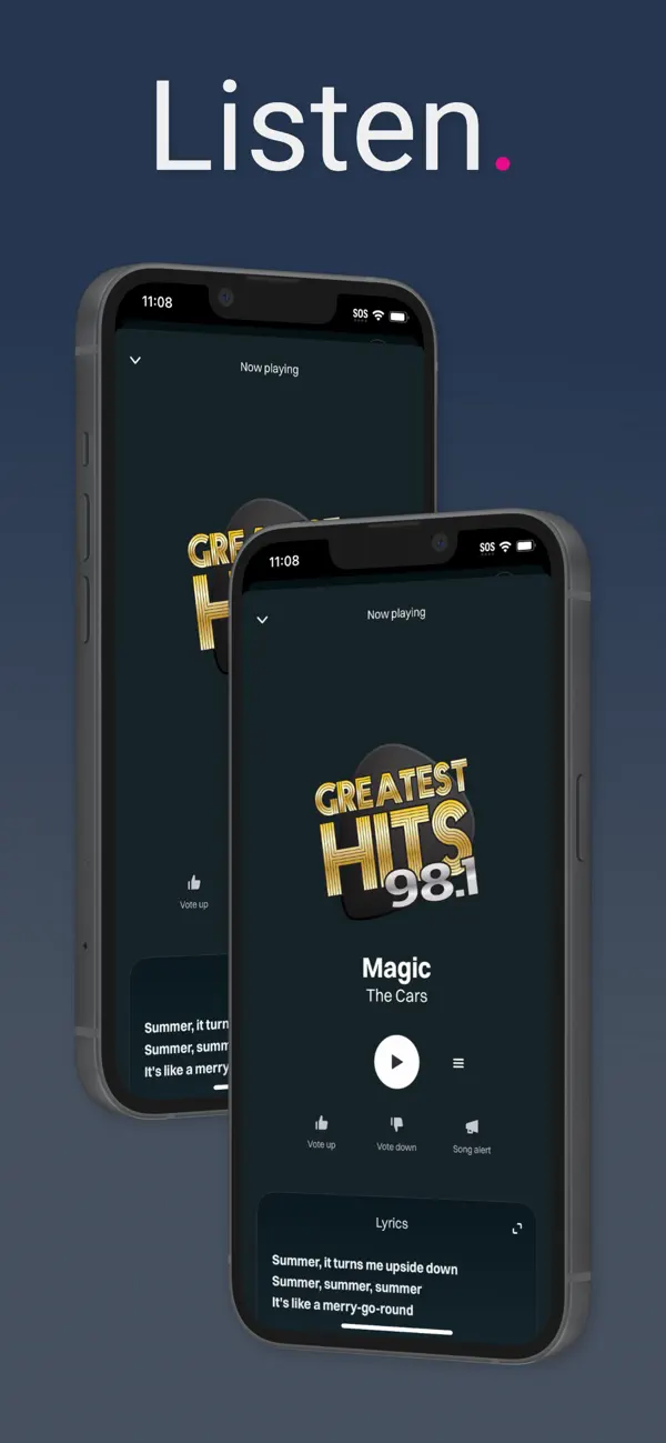 Screenshot #1 pour Greatest Hits 98.1