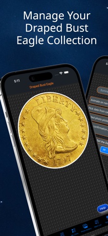 Draped Bust Eagle iPhone screenshot