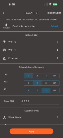 EcoAxon Config screenshot