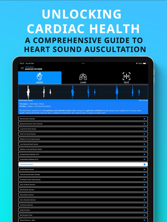 Screenshot #4 pour Auscultation Bruits Cardiaques