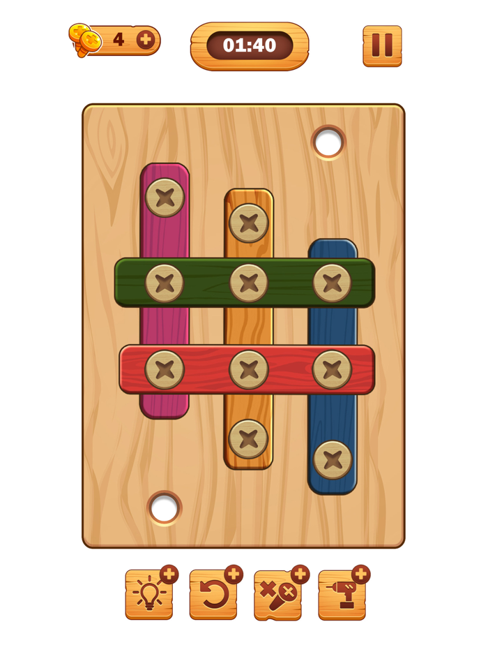 Screw Puzzle Wood Nut  Bolt™