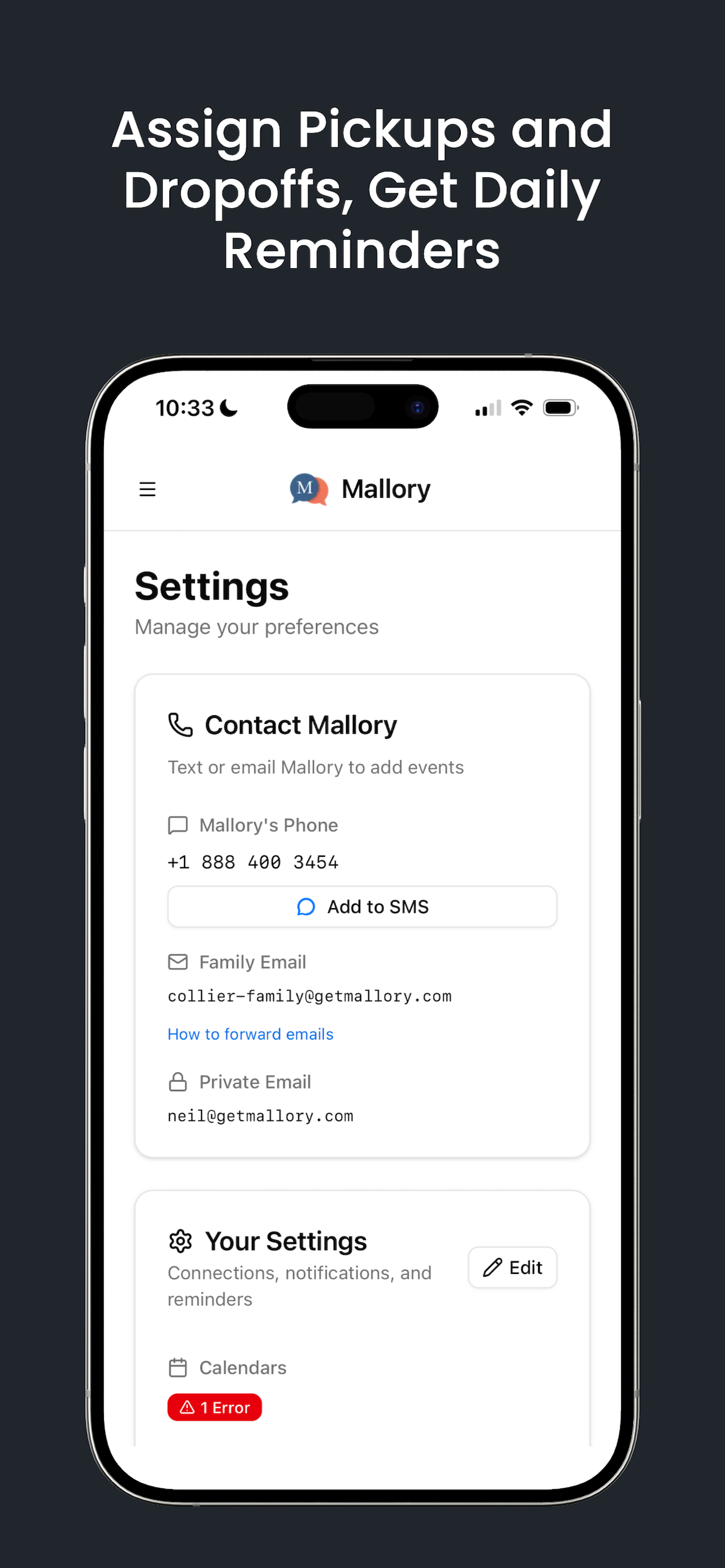 Mallory - AI Family Planner