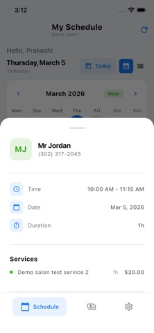 SmartSalon OS screenshot
