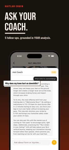 GaitLab Coach: Run Pain-Free iPhone screenshot