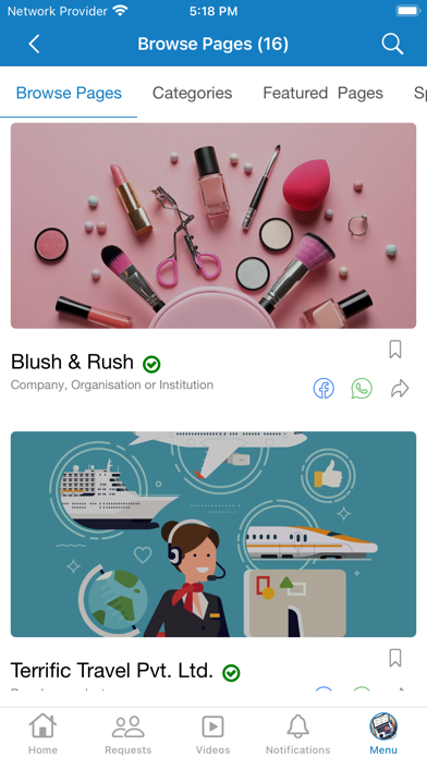 SocialEngine Native App Screenshot