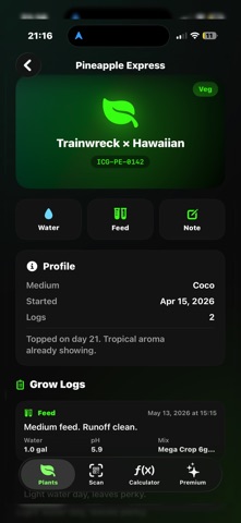 Incognegrow Plant Tracker Screenshot 3 of 3