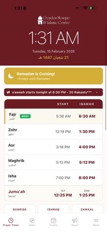 Croydon Mosque (CMIC) screenshot